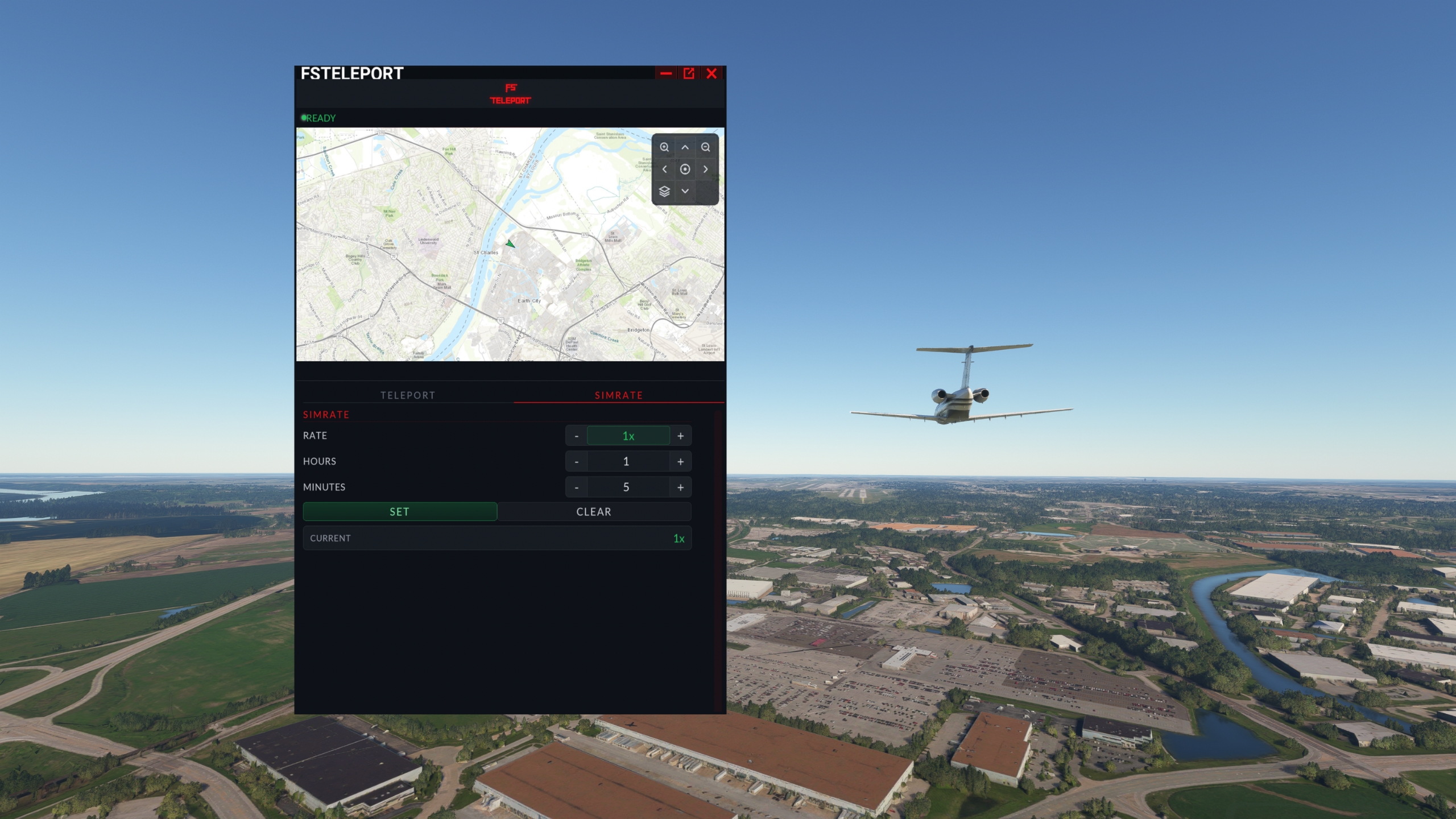 FS Teleport panel screenshot